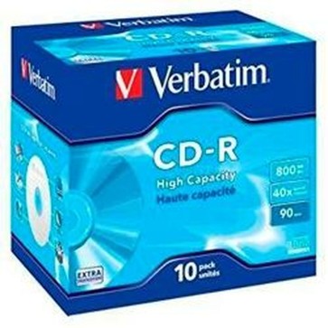CD-R Verbatim High Capacity 10 Unità 40x 800 MB