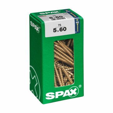 Scatola a viti SPAX Vite per legno Testa piatta (5 x 60 mm) (5,0 x 60 mm)