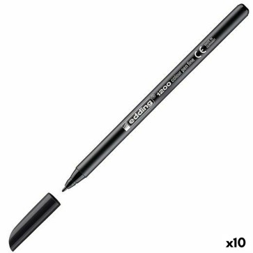 Pennarelli Edding 1200 Nero (10 Unità)