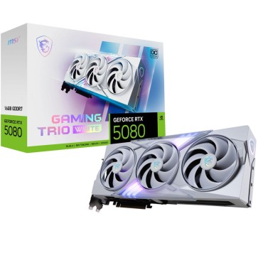 Scheda Grafica MSI GEFORCE RTX 5080 16G GAMING TRIO OC WHITE 16 GB