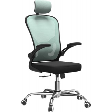 Sedia Ufficio con Poggiatesta Top E Shop FOTEL DORY NIEBIESKI Azzurro Nero