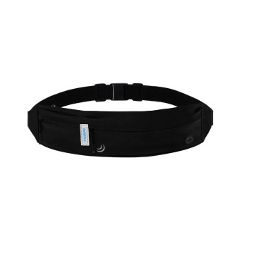 Waterfly Marsupio Sport 3.0 Nero Unisex Lycra 1L con Riflettenti e Uscita Auricolari