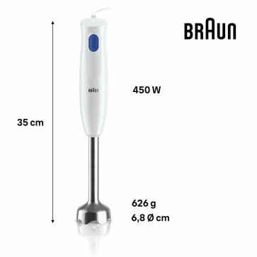 Frullatore Braun MQ10.001MWH Bianco 450 W