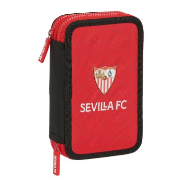 Astuccio Doppio Sevilla Fútbol Club Nero Rosso 12.5 x 19.5 x 4 cm (28 pcs)