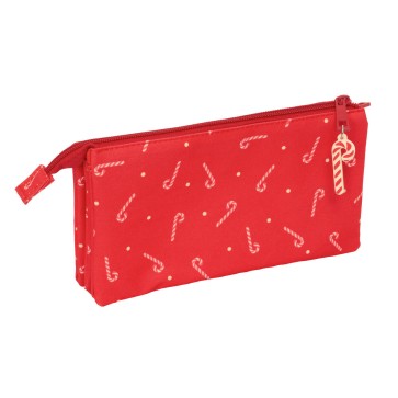Necessaire Safta Rosso 22 x 12 x 3 cm