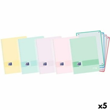 Quaderno con Anelli Oxford EUREPEANBOOK 4 LIVE&GO Multicolore A4 120 Fogli (5 Unità)