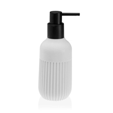 Dispenser di Sapone Stria Bianco Plastica Resina (6,5 x 18,5 x 6,5 cm)