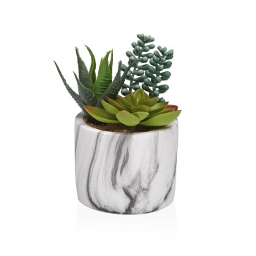 Pianta Decorativa Versa Ceramica Plastica Fusion Succulenta 9 x 15 x 9 cm