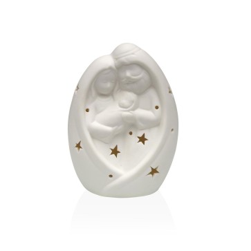 Decorazione Natalizia Versa Bianco Natività/Presepe 6,6 X 14 X 10,1 CM Statua Decorativa