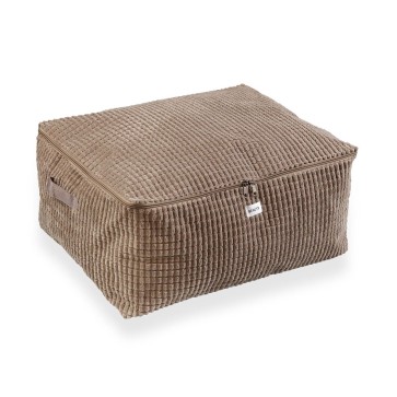 Scatola portaoggetti Versa Corduroy 40 x 25 x 50 cm Cachi