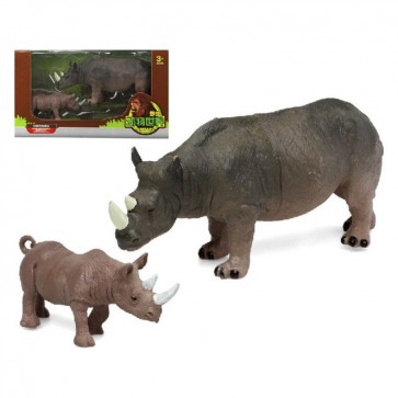 Set Animali Selvaggi Rinoceronte (2 pcs)