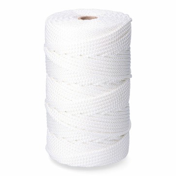 Cordoncino EDM 87919 Bianco Poliestere 6 mm x 200 m Intrecciato