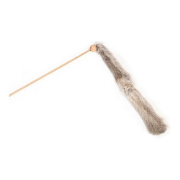 Bastone per gatti Gloria Niemeyeer Verme Peluche Legno Pelle Pelle naturale
