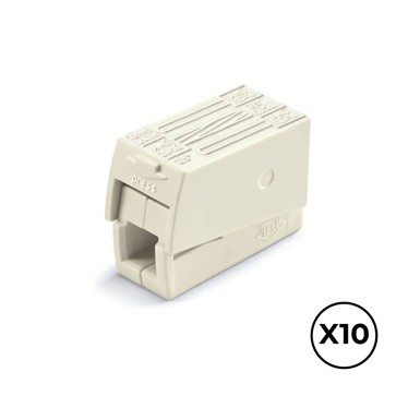 Connettore rapido Wago 9,5 x 20,4 x 15,5 mm 2,5 mm 3 conexiones (10 Unità)