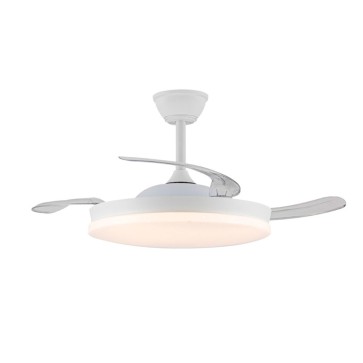 Ventilatore da Soffitto CristalRecord Bianco 72 W (3000 K) (4000 K)