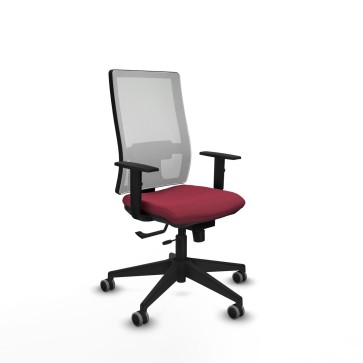 Sedia da Ufficio Piqueras y Crespo 1D066G0 Rosso Granato