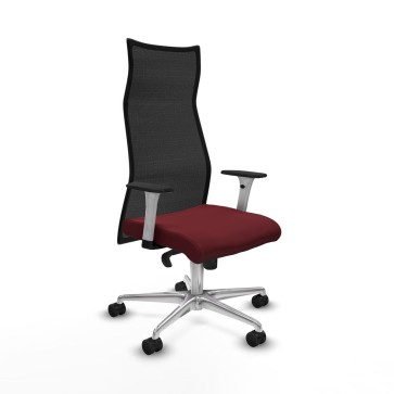 Sedia da Ufficio Albacete Piqueras y Crespo B1B086N Rosso Granato