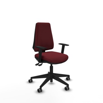 Sedia da Ufficio Elche AS Piqueras y Crespo B1D066G Rosso Granato
