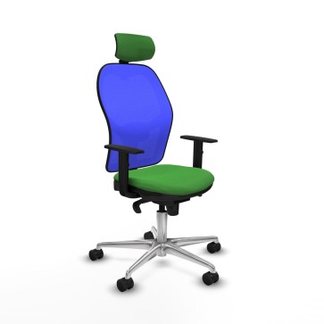 Sedia Ufficio con Poggiatesta Piqueras y Crespo 1D086N2 Verde