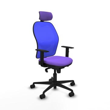 Sedia Ufficio con Poggiatesta Piqueras y Crespo 1D036N2 Lilla