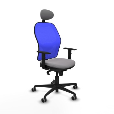 Sedia Ufficio con Poggiatesta Jorquera Piqueras y Crespo 1D036G1 Grigio