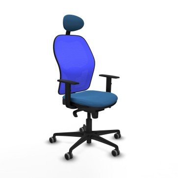 Sedia Ufficio con Poggiatesta Jorquera Piqueras y Crespo 1D036G1 Azzurro Chiaro
