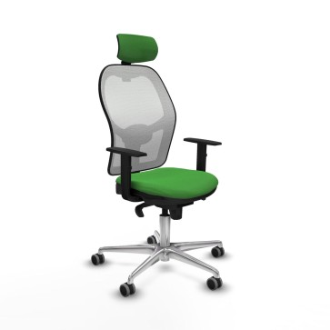 Sedia Ufficio con Poggiatesta Piqueras y Crespo 1D086G2 Verde
