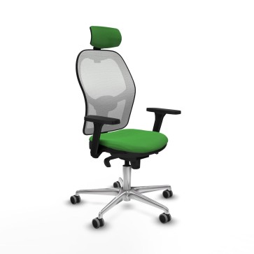 Sedia Ufficio con Poggiatesta Piqueras y Crespo 3D086G2 Verde