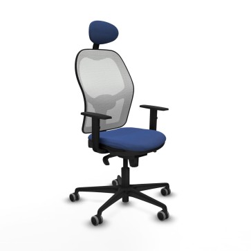 Sedia Ufficio con Poggiatesta Jorquera Piqueras y Crespo 1D036G1 Blu Marino