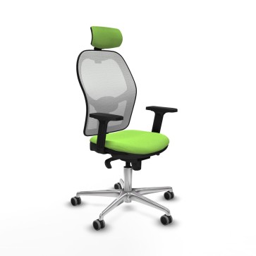 Sedia Ufficio con Poggiatesta Piqueras y Crespo 2D086G2 Pistacchio