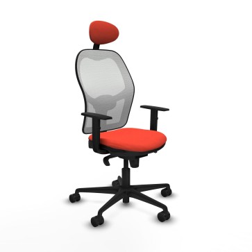 Sedia Ufficio con Poggiatesta Jorquera Piqueras y Crespo 1D036N1 Arancione scuro