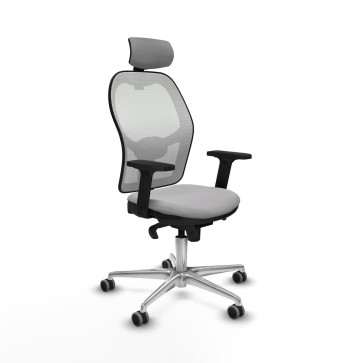 Sedia Ufficio con Poggiatesta Jorquera Piqueras y Crespo 2D086G2 Grigio chiaro