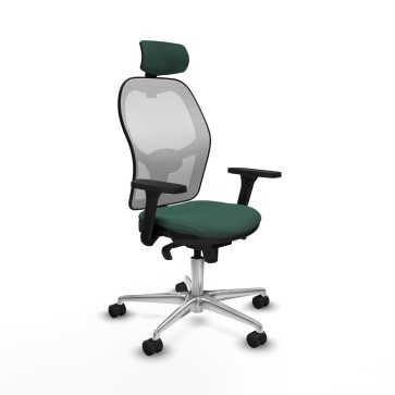 Sedia Ufficio con Poggiatesta Jorquera Piqueras y Crespo 3D086N2 Verde
