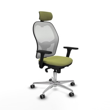 Sedia Ufficio con Poggiatesta Piqueras y Crespo 3D086G2 Verde