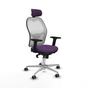 Sedia Ufficio con Poggiatesta Piqueras y Crespo 2D086G2 Viola