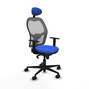 Sedia Ufficio con Poggiatesta Jorquera Piqueras y Crespo 1D036N1 Azzurro