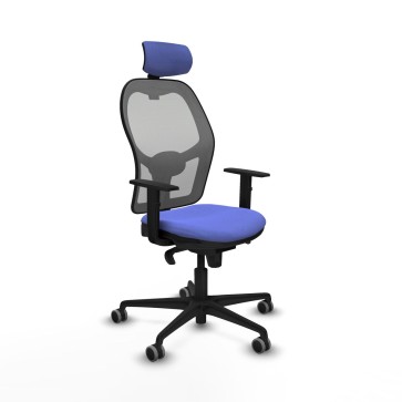 Sedia Ufficio con Poggiatesta Piqueras y Crespo 1D036G2 Azzurro Chiaro