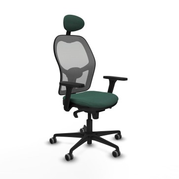 Sedia Ufficio con Poggiatesta Jorquera Piqueras y Crespo 3D036G1 Verde