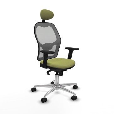 Sedia Ufficio con Poggiatesta Piqueras y Crespo 2D086N1 Verde