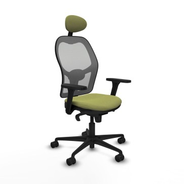 Sedia Ufficio con Poggiatesta Piqueras y Crespo 3D036N1 Verde