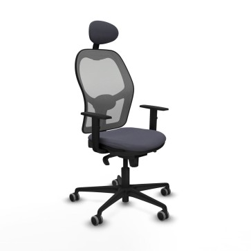 Sedia Ufficio con Poggiatesta Jorquera Piqueras y Crespo 1D036G1 Grigio scuro