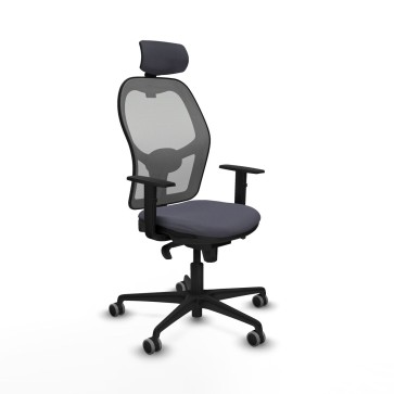 Sedia Ufficio con Poggiatesta Piqueras y Crespo 1D036G2 Grigio scuro