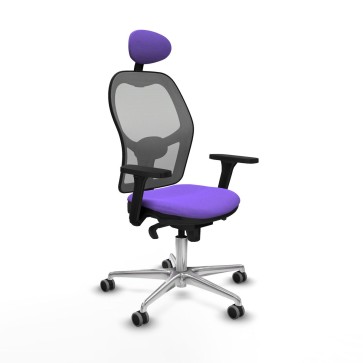 Sedia Ufficio con Poggiatesta Piqueras y Crespo 3D086G1 Lilla