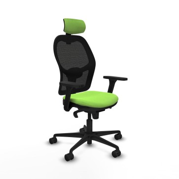 Sedia Ufficio con Poggiatesta Jorquera Piqueras y Crespo 3D036N2 Pistacchio