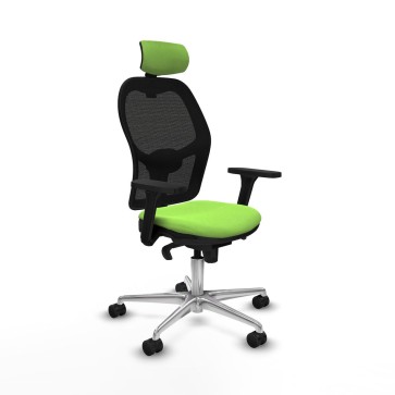 Sedia Ufficio con Poggiatesta Jorquera Piqueras y Crespo 3D086N2 Pistacchio