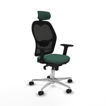 Sedia Ufficio con Poggiatesta Jorquera Piqueras y Crespo 2D086N2 Verde
