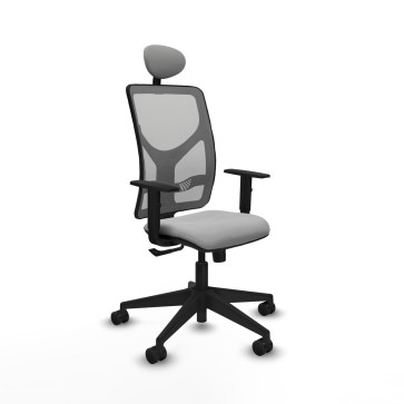 Sedia Ufficio con Poggiatesta Motilla Piqueras y Crespo 1D066N1 Grigio chiaro