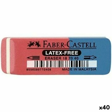 Gomma da cancellare Faber-Castell Rosso Azzurro (40 Unità)