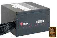 Alimentatore BD500 - 500W, 80Plus EU Bronze, PFC Attivo, Ventola HDB 12cm, DC to DC