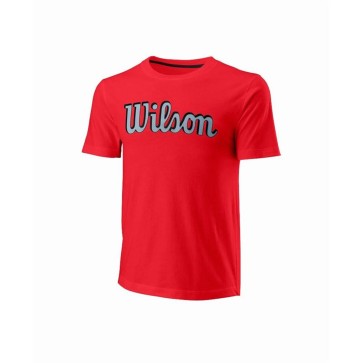Maglia a Maniche Corte Uomo Wilson WRA806610 Rosso (S)